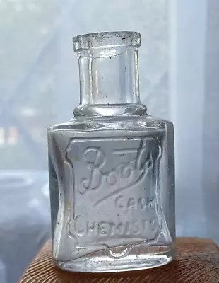 £4.80 • Buy Small Antique Aqua Boots Cash Chemist Medicine Bottle