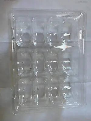 Macaron Plastic Box Inserts - Crystal Clear Macaron Box Tray Inserts 12 Sets • $11