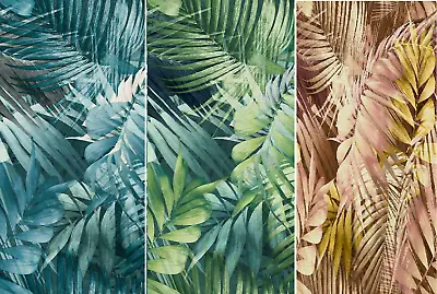 Grandeco Life Nomad Antigua Palm Leaves Tropical Luxury Wallpaper 3 Colours • £13.19