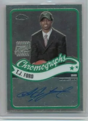 2003-04 Topps Chrome T.J. Ford Chromographs Auto RC • $19.99