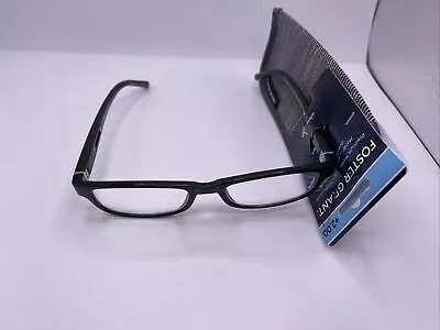 Foster Grant MAGNIVISION  Brandon +2.00 BLK READING GLASSES W/Case New • $11.92