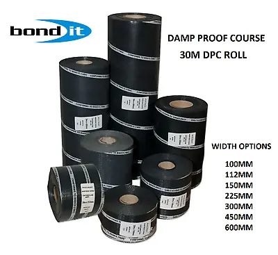 Damp Proof Course DPC Brick Blockwork Barrier Membrane 30M Roll • £9.99