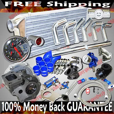 T3/T4 Turbo+Intercooler+Piping Kit Combo For 04 05 06 07 Mazda RX-8 RX8 • $700