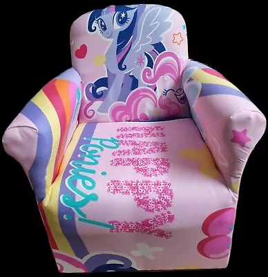 Kids Children’s Chair Armchair Baby Sofa Seat Fabric Upholstered Playroom • £32.99