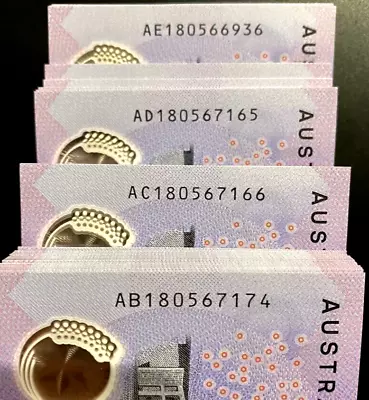 $17.90 • Buy 2018  Australian  $5 Note  ** A ** PREFIX JUST RELEASED UNCIRCULATED FROM BUNDLE