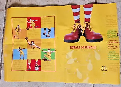 Rare 2003 Get Moving With Ronald McDonald Poster 22  X14.5  Advertising School • $7.99