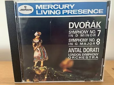 Dvorak Symphonies 7 & 8 LSO Antal Dorati Mercury Living Presence CD • £6.49