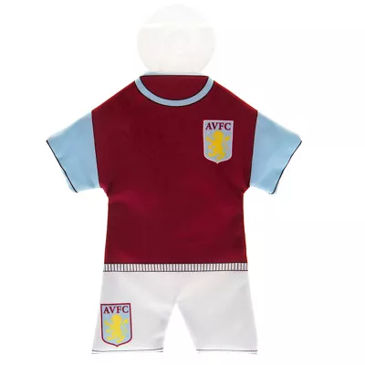 £6.98 • Buy Aston Villa FC Mini Kit Hanger Car Accessories Baby Gift For Birthday Xmas 