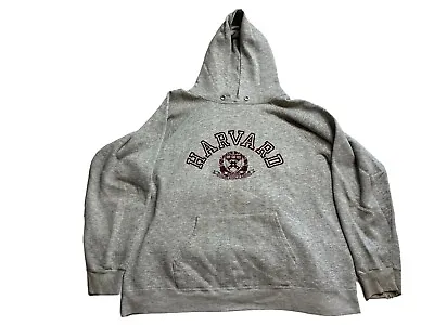 Vintage 70s Harvard University Champion Brand Hoodie Hooded Sweatshirt XL USA • $71.99