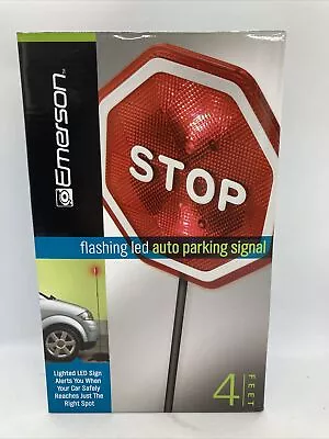 $19.99 • Buy Garage Stop Sign 4ft Flashing Emerson LED Auto Parking Signal Light Safety Home