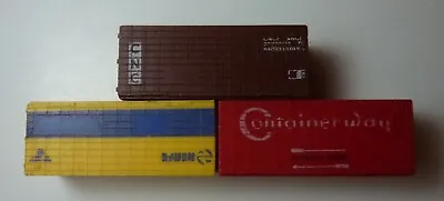 N GAUGE LIMA ISO CONTAINERS X 3 - CNC RENFE & CONTAINER WAY • £6.99