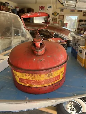 Eagle Safety Gas Can 2 1/2 Gallon Galvanized Metal Tank UI-25 S Type I Vintage • $29.99