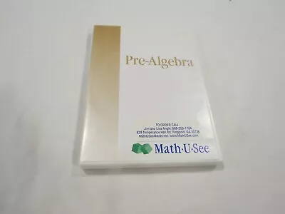Math U See Instruction Manual Pre Algebra- DVD ONLY TESTED • $24.99