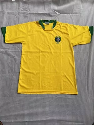 Brazilian 2006 Sports CBF International Sports Unisex Yellow Green Soccer Shirt. • $19.99