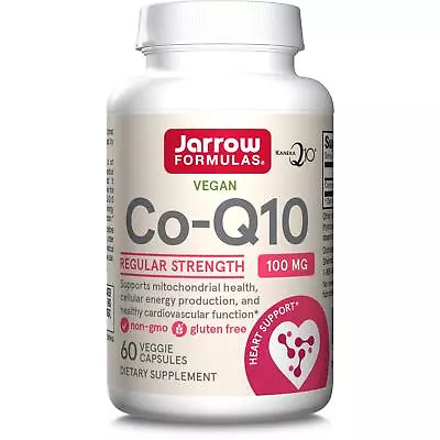 Jarrow Formulas CoQ10 100mg 60 Veggie Capsules Heart Health & Energy Support • £21.02