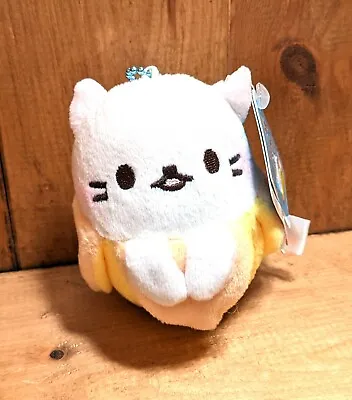 Mini Bananya Keychain Plush Keyring 8cm Tall Anime Kawaii Banana Cat • £4.95