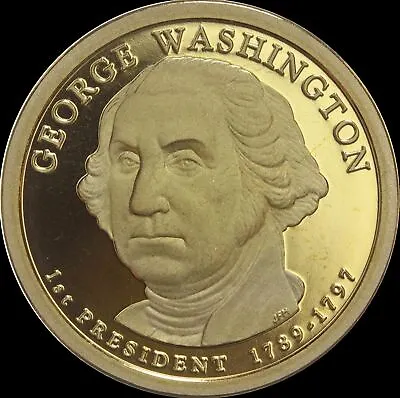 $6.98 • Buy 2007 S George Washington Presidential Dollar Gem Deep Cameo PROOF