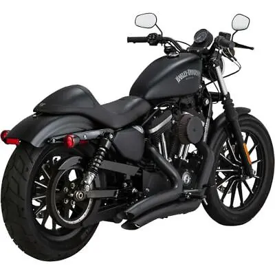 Vance & Hines - 46067 - Big Radius 2-Into-2 Exhaust System Black [7763] • $559.99