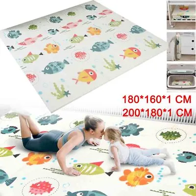 £27.50 • Buy 2 Side Baby Play Mat Large Foam Crawling Playmat Folding Waterproof  Floor Mat