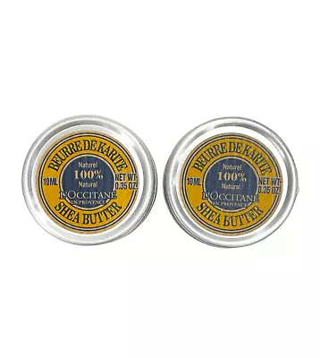 *L'Occitane Karite Butter 100%Natural(10ml/0.35oz)Lot Of 2 New As Seen In Pics • $20.95