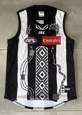 Afl Collingwood Magpies 2020 Indigenous Retail Guernsey Isc Sz Medium Brand New • $79.99