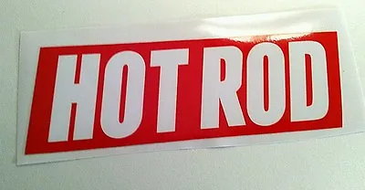 Hot Rod Sticker Decal Hot Rod Rat Rod Vintage Look Car Truck Drag Race 90 • $3.99