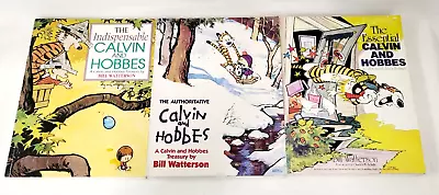 Calvin & Hobbes Small Lot Of 3 Books Bill Watterson The Indispensable Etc • £14.99