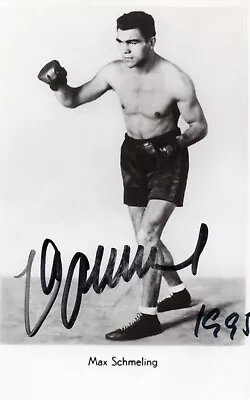 MAX SCHMELING - Boxing Champ And Fallschirmjaeger - Rare Signed Photo • $75