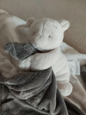 £23 • Buy Noukie's Teddy Bear Grey Cream Blankie Comforter Doudou Blanket