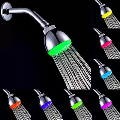 LED Shower Head Automatic 7 Color Changing LED Light Handheld Shower Heads✿ • $18.61