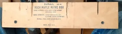 Rock Maple Miter Box No 112  - Durall Tool Company Yonkers NY NEW • $9.99