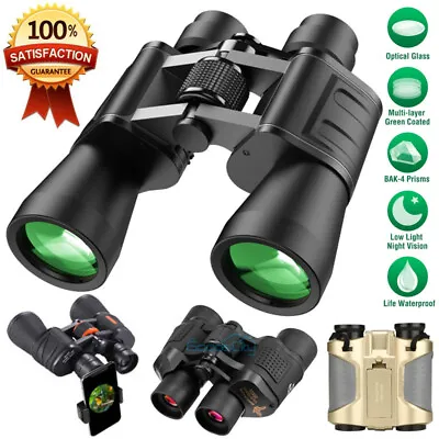 180x100 60x60 Day&Night Military Army Zoom Binoculars Telescope Hunting Camping • $18.89