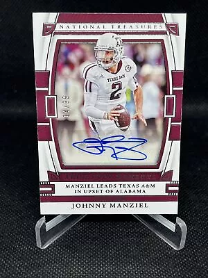 2023 Panini National Treasures Collegiate Johnny Manziel Treasured Moments /99 • $48.79