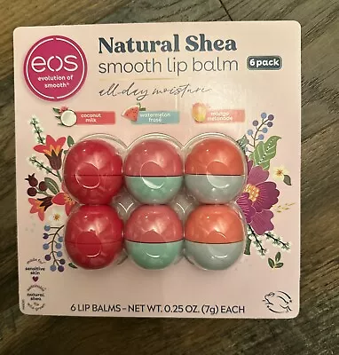 NEW EOS Organic Lip Balm 6 Pack Spheres Natural Shea Coconut Watermelon Mango • $24.99