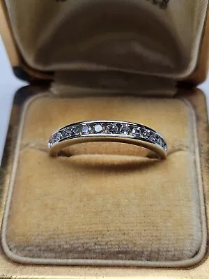 10K White Gold Round Diamond 7 Stone Channel Set Wedding Band Mens Ring 1/2 CT. • $199