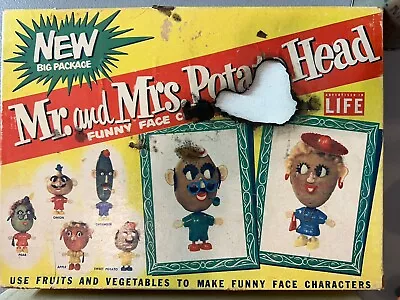 Vintage Rare LIFE Mr. And Mrs. Potato Head Funny Face Combination Kit ~ Box • $29.99