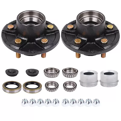 5 On 4.5 Trailer Idler Hub Kits 5 Lugs 5x4.5 3500 Lb Axle 1-1/16  Bearings • $62.03