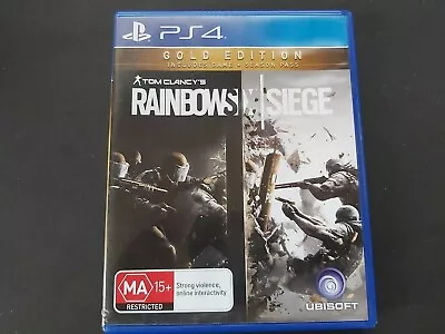 Tom Clancy's Rainbow Six Siege PS4 Game Sony PlayStation 4 Free Post Ubisoft PAL • $24.95