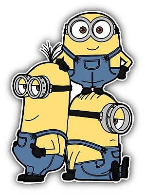 Minions Cartoon Tom Dave Stuart Sticker Bumper Decal - ''SIZES'' • $3.75