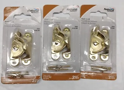 National Hardware N148-684 Crescent Rigid Sash Lock 1.68 X 2.45 X 0.88 *3 PACK!* • $11.99