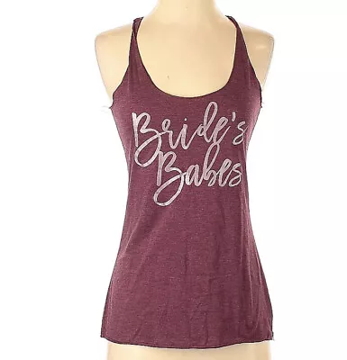 Bella Women's Top Bride’s Babes Pink Mauve Tank Top S Bachelorette Bridal USA • $8