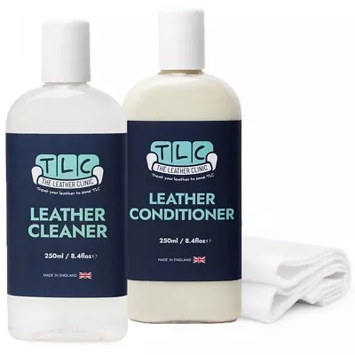 Leather Cleanser Conditioner 250ml Car Sofa Coat Handbag Shoes Equine Equipment • £17.95