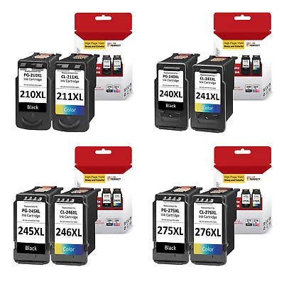 Replacement PG-275XL CL-276XL Ink Cartridge For Canon PG-210XL 240XL 245XL Lot • $16.69