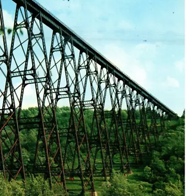 Vintage 1959 Postcard Warren PA Kinzua Bridge Mt. Jewett Erie Railway-Bri40 • $6.29