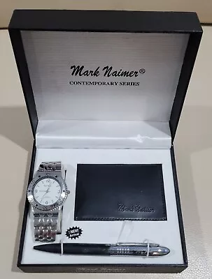 NEW IN BOX Vintage Mark Naimer Watch Set OF 3 W/business Card Holder & Pen! • $27.95