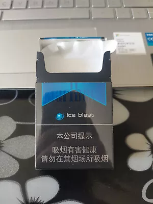 Opened Empty Cigarette Hard Pack--84 Mm-China-Marlboro-ice Blast • $6