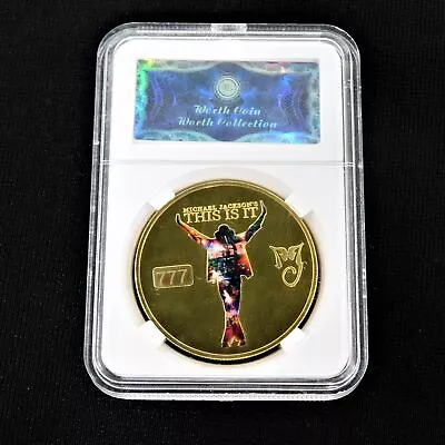 Michael Jackson This Is It 24k Gold Plated Ltd Ed Collectors Coin 777/1000 • $15.99