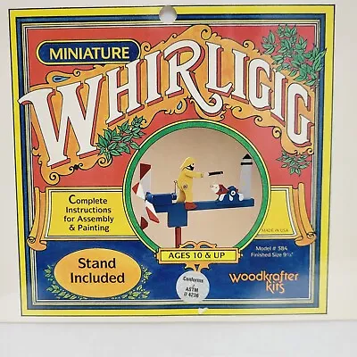Whirligig Wind Spinner Miniature Fisherman New Old Stock Sealed Made In USA • $92
