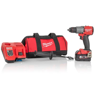 £284.69 • Buy Milwaukee M18FPD2-501B 18V 135Nm GEN3 Brushless Fuel Combi Drill 5.0Ah Battery C