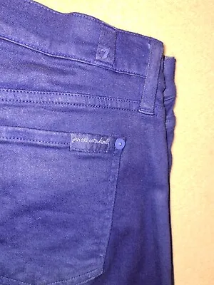 7 For All Mankind  Blue/purple Jeans Size 30 Authentic  • £14.99